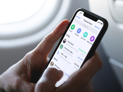 Transactions screen for Crypto Chat app app design bitcoin blockchain crypto cryptocurrency design ethereum ui ux