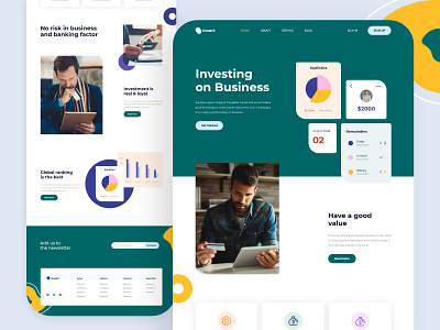 Landing Page Exploration 2020 design 2020 trend 2020 trends 2020 ui trends 2020calendar business color creative design landing page design landing page exploration landing page ui landing pages minimal typography ui ui design uidesign uiux ux web design