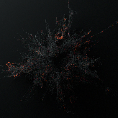 Advection 3d abstract animation black c4d design liquid motion particles