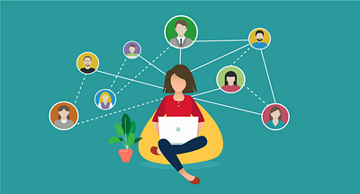 How To Build A Positive Culture For Remote Teams branding flat graphicdesign illustration art minimal recooty ui ux vector web