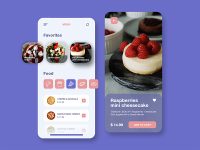 Food Menu UI app app ui app ui ux daily ui dailyuichallenge delivery app design food and drink food app food menu interface interface design menu menu app mobile app mobile app design mobile ui ui ui design user interface