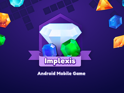 Implexis - Android Mobile Game aftereffects clean colors design game gems interaction interface ui ux