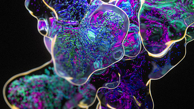 Globule 02 3d abstract animation c4d design digi illustration liquid morph motion particles redshift3d