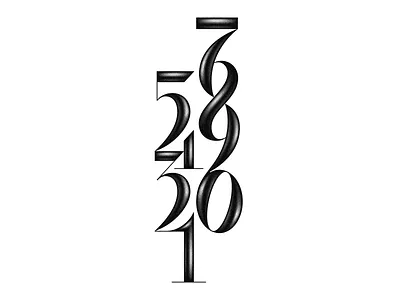 1234567890 1234567890 brand branding bregvadze classic design gio logo mark number numbers sans serif typography vector