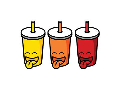 Saucy Soda art branding design flat icon illustration illustrator logo minimal vector