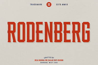 RODENBERG | FONT bold branding classic clean display fashion font font awesome font design headline identity labels letterhead letters liquor logo magazine modern type typeface