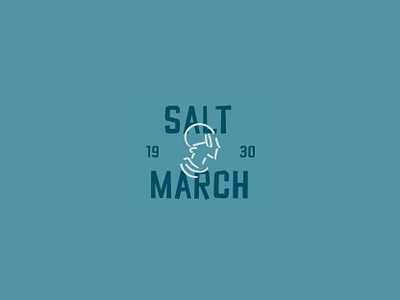 Iconic Protests | Gandhi's Salt March 🇮🇳 2d adobe illustrator daily design font freedom gandhi icon illustration independence india indian march minimal protest revolution salt typography