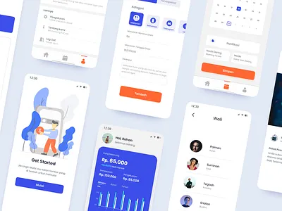 KoCost - Finance App Design android app clean ui cost design finance app flat illustration minimal mobile ui uiuxdesign ux vector