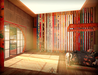 kimono space architecture creative design creativity design furniture design imagination interior