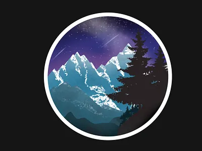 Craving for some mountains illustration mountains