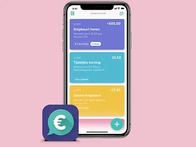Tikkie zakelijk - app app clean colorful design fun layout simple ui ux