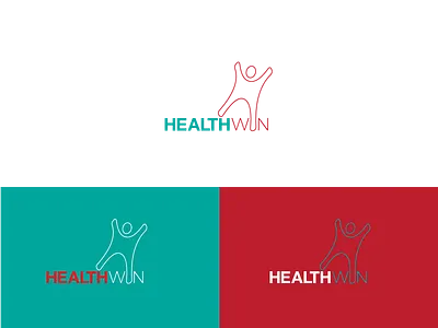 HEALTH WIN LOGO | Minimalist Logo | Graphic Design branding brochure design business card design facebook ads design flyer design graphic design illustration logo minimal typography