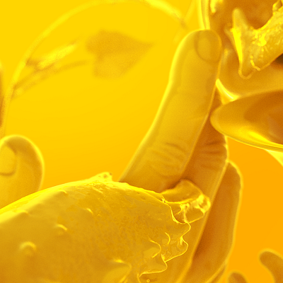 9 36daysoftype 36daysoftype06 crab dof finger yellow