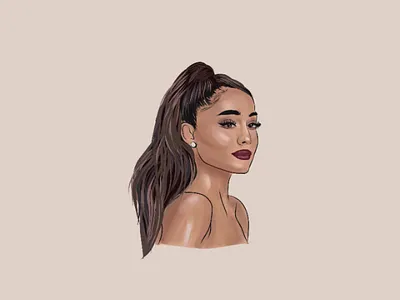 Ariana grande -digital illustration 🎆 artist characterdesign digital digitalart digitalartist digitalillustration digitalpainting digitalpotrait graphicsdesigner illustration illustrationdrawing illustrator vectorart vectorillustration