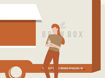 Enjoying some coffee coffee coffee shop coffee truck design food truck illustration illustrator sticker truck vector
