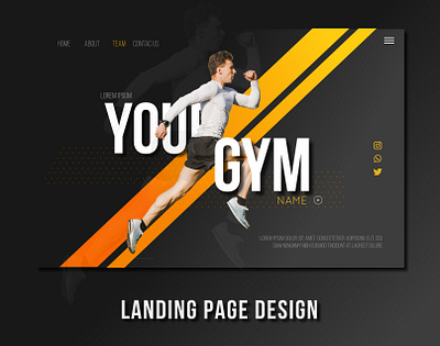 Gym Landing Page Design abstract creative gym landing page gym website gymwear landing page landing page design landingpage landscape motion design motion graphics ui design ui web ui web design ui website uiux web template design web templates webdesign