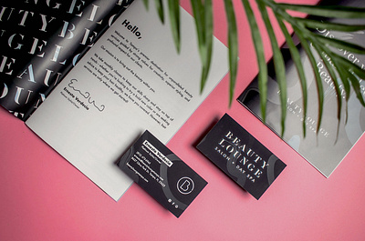 Beauty Lounge Salon and Spa | Brand Collateral branding collateral design design icon identity logo print design