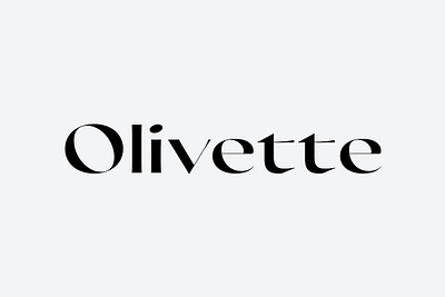 Olivette airy display typography font font family typeface