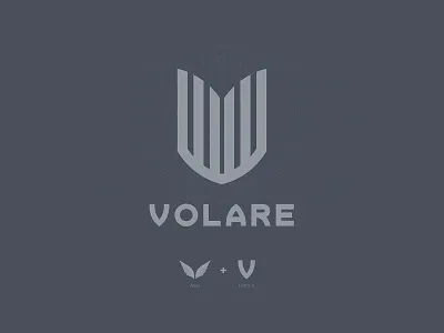 Grid logo Volare brand branding design dribbble geometric graphic design grid layout logo logo design symbol