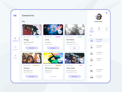 Concerts App app ipadpro mobile app mobile app design mobile ui ui