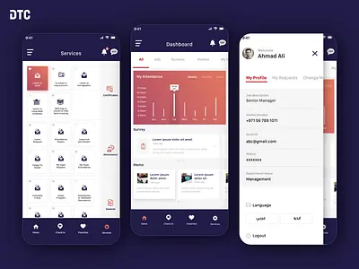 Dubai Taxi blue branding dashboard design minimal mobile taxi booking app trending ui ux