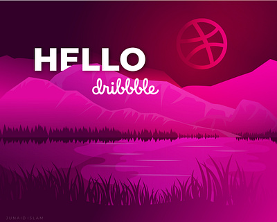 Hello Dribbble! design illustration vector