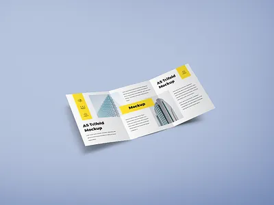 A5 Trifold Mockup brochure mockup free download free download psd freebie mockup psd showcase trifold mockup