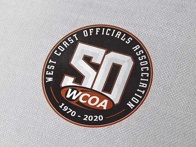 WCOA 50th Anniversary Logo branding design icon logo