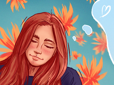 Hello, summer! art character character design girl hello summer illustration photoshop redhead redhead girl summer sunny