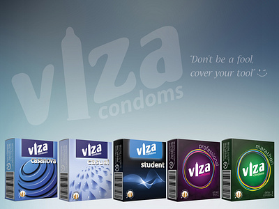 Packaging design for Visa condoms condoms illustrator love package design photoshop sex sexy