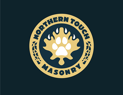 Northern Touch Crest branding clean crest illustration