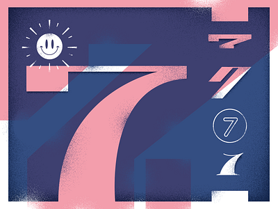 7 36daysoftype 7 illustration seven type typedesign