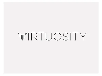 Virtuosity Wordmark branding clean logo wordmark