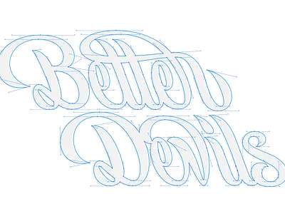 Better Devils - Anchors and Handles apparel branding customlettering design illustrator lettering logo poster print typography