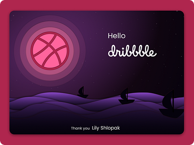 Hello Dribble! take 2 =P dribbble firstshot illustration thankyou vector