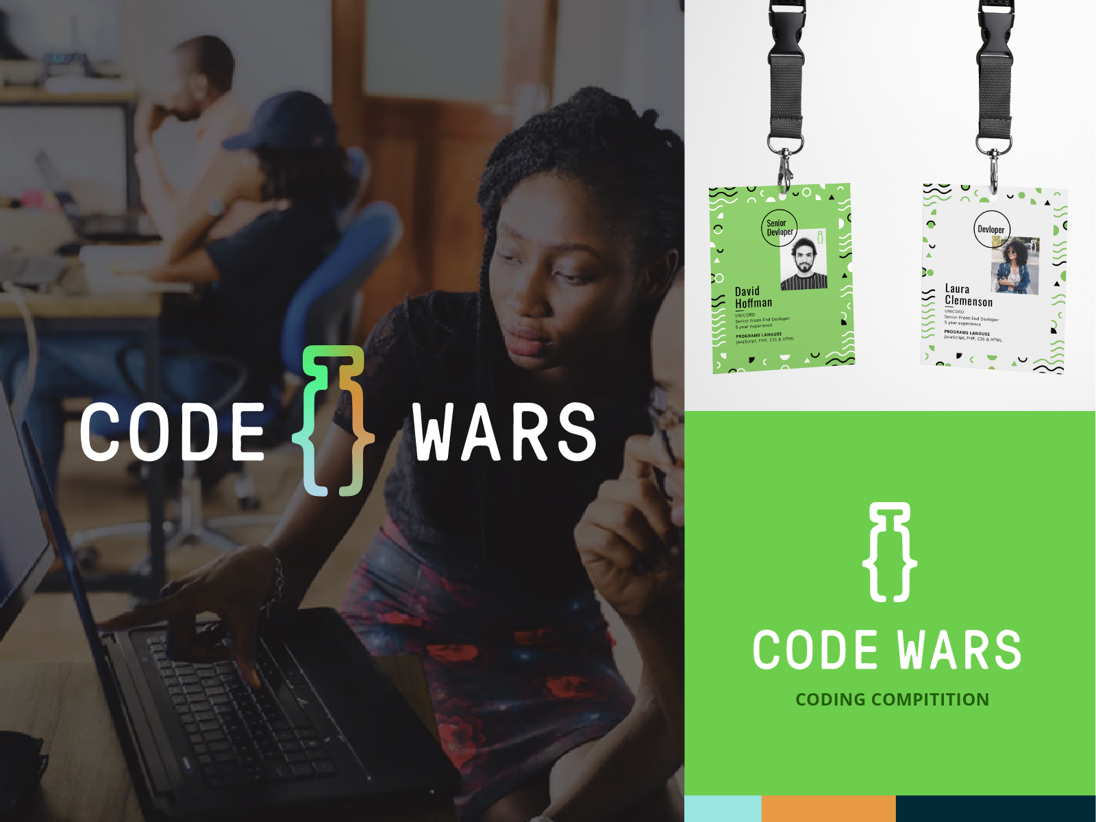 Code Wars Branding by Mariana Nelson on Dribbble