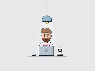 Home Office design home illustration illustrator office ui vector