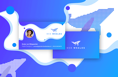 Business Card Design blue whale brand branding businesscard businesscards logo design logo designs print print design whales