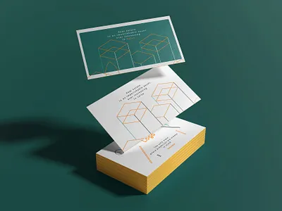 Abstract Line Illustration Card branding business card clean creative flat illustration lineart minimal modern print