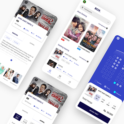 Ticket app design ux