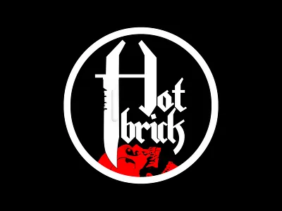 HOT BRICK acab bands hot brick icons illustration logo logo design police state police terror vector