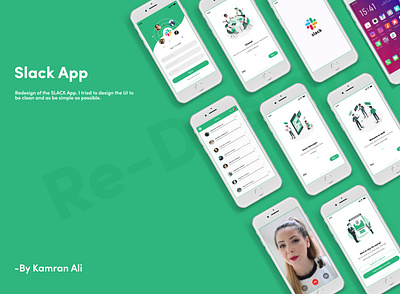 Slack App Re-Design 2020 app design adobexd app app design app design 2020 app designer application best designer branding graphicdesign kamran kamranali.deesigner slack app re design slack app re design top designer ui uiux uiux designer uxdesign