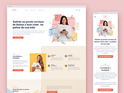 Beauty Company Landing Page beauty beauty product design landing design landing page landing page design ui ux