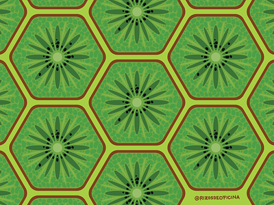 08. Kiwi 2d art acid design fruit illustration kiwi pattern pattern design