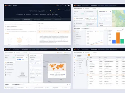 anyLogistix — Logistics Analytics & Dashboards analytics b2b complex ux dashboard data visualization design system enterprise information architecture logistics onboarding product design saas ui ux web app
