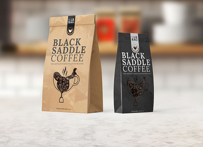 Black Saddle Coffee branding coffe design graphic design logo packaging packaging design