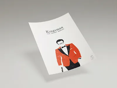 Kingsman Minimalist Poster adobe art design digitalart graphic illustration illustrator minimal minimalism minimalist mockup photoshop poster