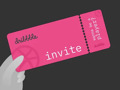 1 Dribbble invite card dribbble inkscape invitation invite
