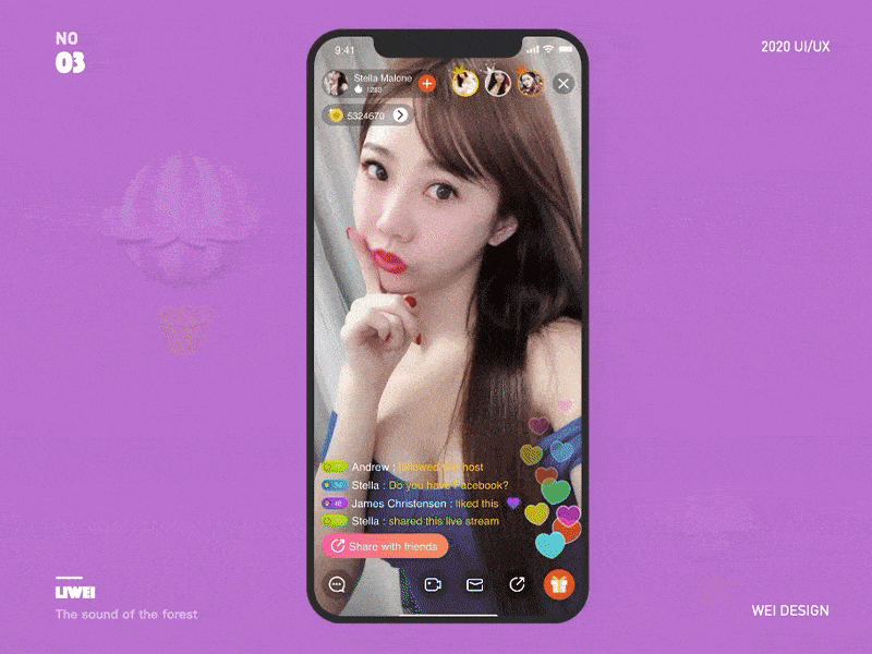 Live a gift app c4d design gift illustration live a gift live a gift ui 三维