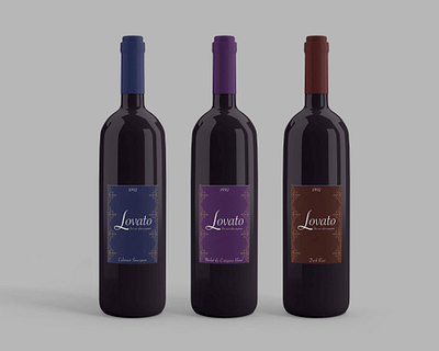 Lovato Wine design drink logo logo design product product design typedesign wine